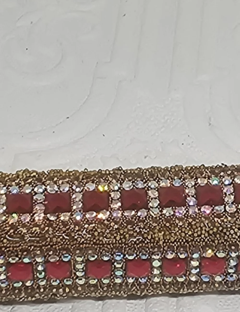 Handmade Gold and Red Travel Perfume Holder